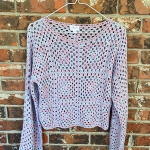 Le Lis crocheted cropped sweater